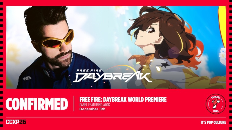 Free Fire: Daybreak terá estreia mundial na CCXP26 com Alok