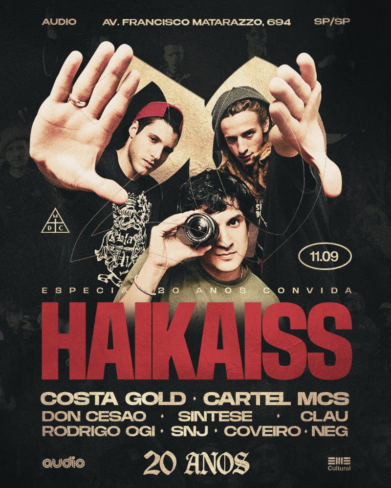 Haikaiss celebra duas décadas de rap com reencontros históricos e show memorável em SP