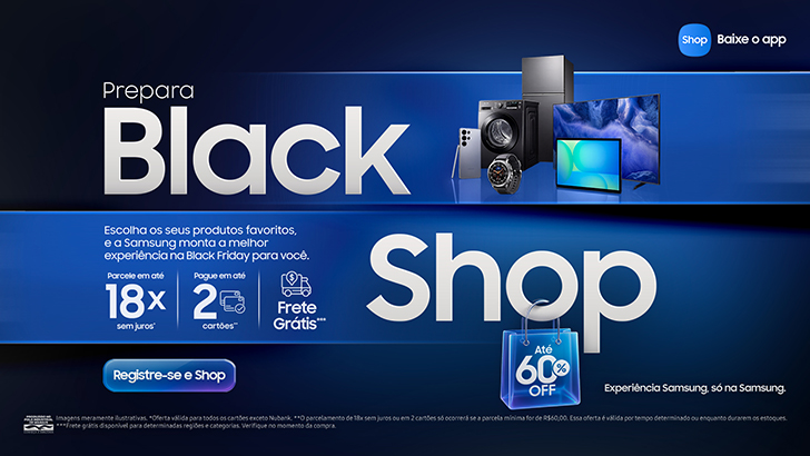 Samsung libera pré-registro para ofertas exclusivas na Black Friday 2026
