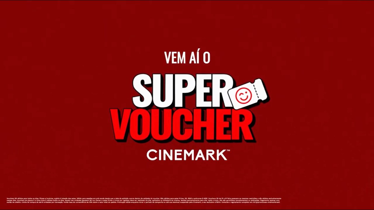 Cinemark relança Super Voucher com ingressos a partir de R$ 12